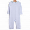 Carter Pima Romper, Blue Stripe