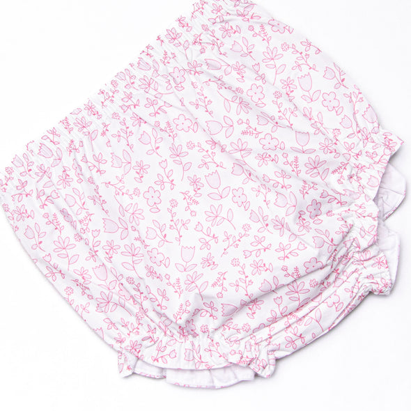 Pink Willow Diaper Set, Pink