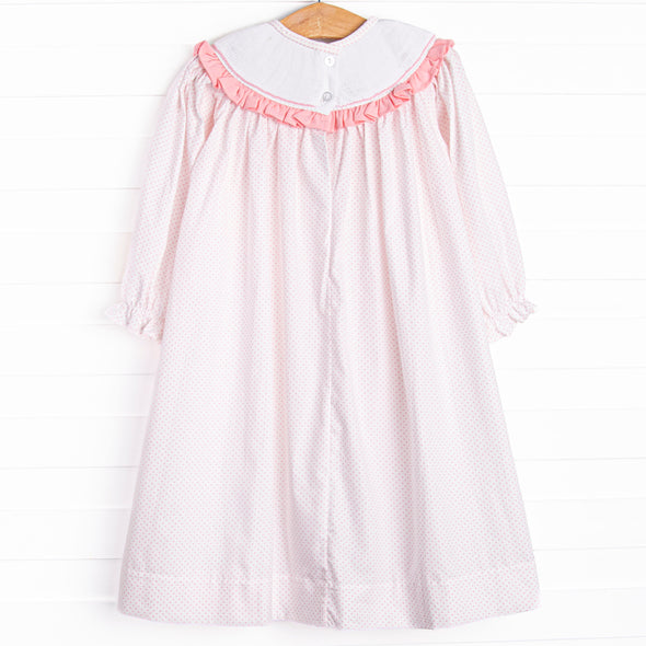 Enchanted Castle Smocked Bishop Dress, Pink