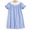 Fairest of Them All Smocked Bishop Dress, Blue