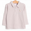 Puddle Pal Embroidered Polo, Tan