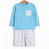 Tee Time Pant Set, Blue