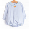 Pumpkin Patch Pick Pima Embroidered Bubble, Blue