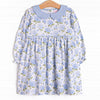 Hydrangea Blooms Dress, Blue