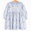 Hydrangea Blooms Dress, Blue