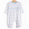 Tee Time Romper, Blue