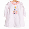 Magical Castle Applique Dress, Pink