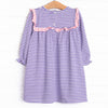 Bonnie Dress, Purple Stripe