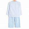 Steamboat Seas Applique Pant Set, Blue