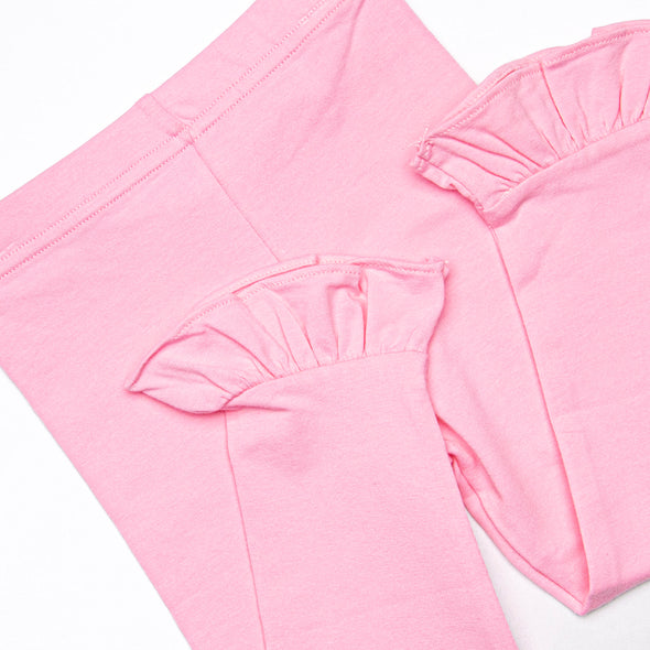 Tee Time Ruffle Legging Set, Pink