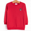 Doorbuster: Holly Wreath Sweatshirt, Red