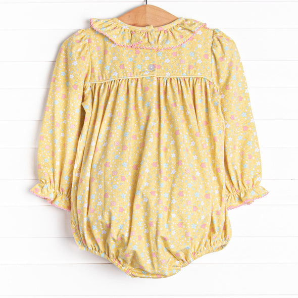 Darling Designs Smocked Bubble, Yellow