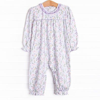 Picking Wildflowers Romper, Purple