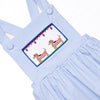 Hot Dog Holiday Smocked Bubble, Blue