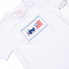 All-American Aviator Smocked Short Set, Blue