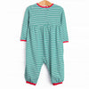 Spearmint Stripes Romper, Green