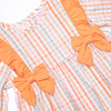 Patchwork Plaid Diaper Set, Orange