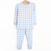 Chandler Check Bamboo Pajama Set, Blue