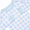 Chandler Check Bamboo Pajama Set, Blue