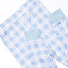 Chandler Check Bamboo Pajama Set, Blue