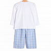 Life on the Farm Smocked Pant Set, Blue