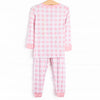 Charlee Check Bamboo Pajama Set, Pink