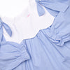 Southern Scallops Dress, Blue