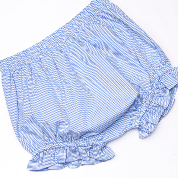 Southern Scallops Diaper Set, Blue