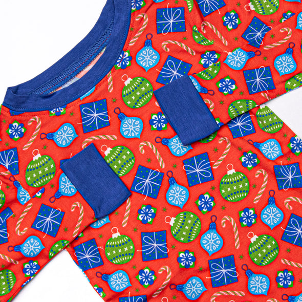 Doorbuster: Under the Tree Bamboo Pajama Set, Red