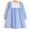 Southern Scallops Dress, Blue