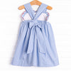 Brave Bows Smocked Dress, Blue