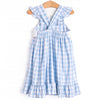 United We Stand Smocked Dress, Blue