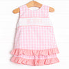 Big Sister Smocked Ruffle Short Set, Pink