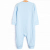 Young Grasshopper Applique Romper, Blue