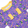 Mardi Gras March Bamboo Pajama Set, Purple