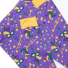 Mardi Gras March Bamboo Pajama Set, Purple