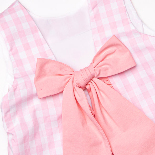 Big Sister Smocked Ruffle Short Set, Pink