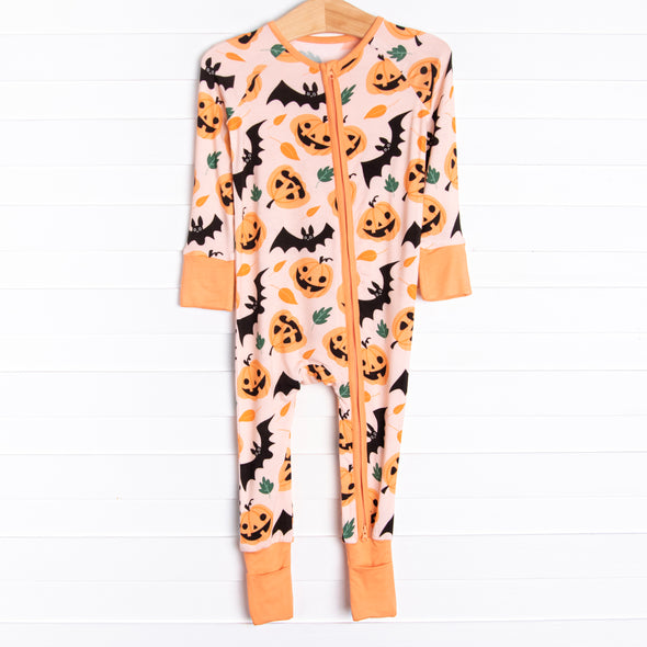 Sleepy Hollow Bamboo Zippy Pajama, Orange