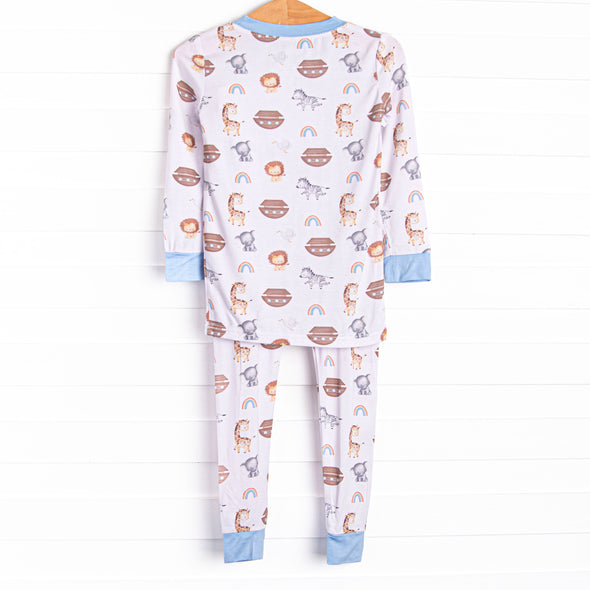 Rock-a-Bye Boat Bamboo Pajama Set, Blue