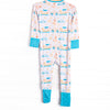 Dreaming Drivers Bamboo Zippy Pajama, Blue