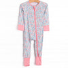 Fan Favorite Florals Bamboo Zippy Pajama, Pink