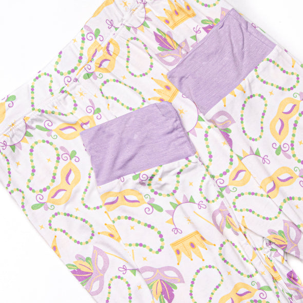 Life of the Mardi Bamboo Pajama Set, Purple