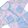 Dapper Daisies Bamboo Zippy Pajama, Blue