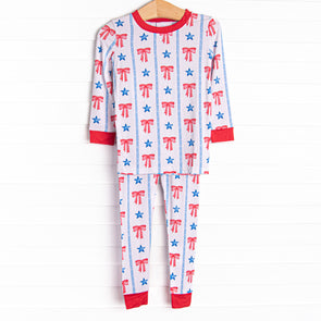 Freedom Festival Bamboo Pajama Set, Red