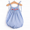 Bold and Brave BBQ Smocked Bubble, Blue