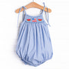 Bold and Brave BBQ Smocked Bubble, Blue