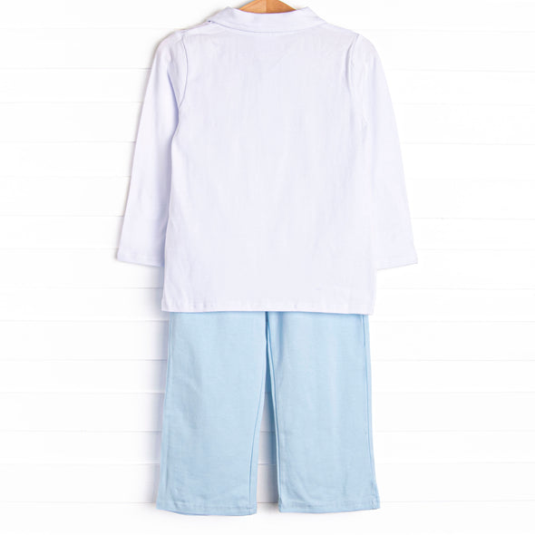 Levi Pant Set, Blue