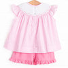 Dress-Up Dreams Smocked Short Set, Pink