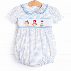 Fairytale Favorites Smocked Bubble, Blue