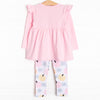 Pumpkin Patch Legging Set, Pink